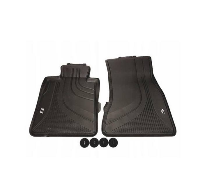 BMW Floor Mat Set - Front (Black - Rubber) 51472414218